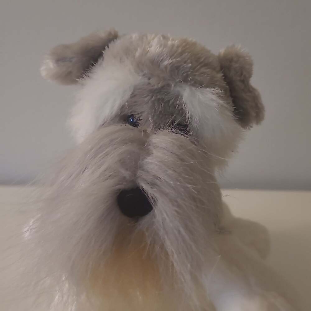 WEBKINZ GANZ SCHNAUZER DOG SOFT TOY PLUSH TOY no code Great used condition!